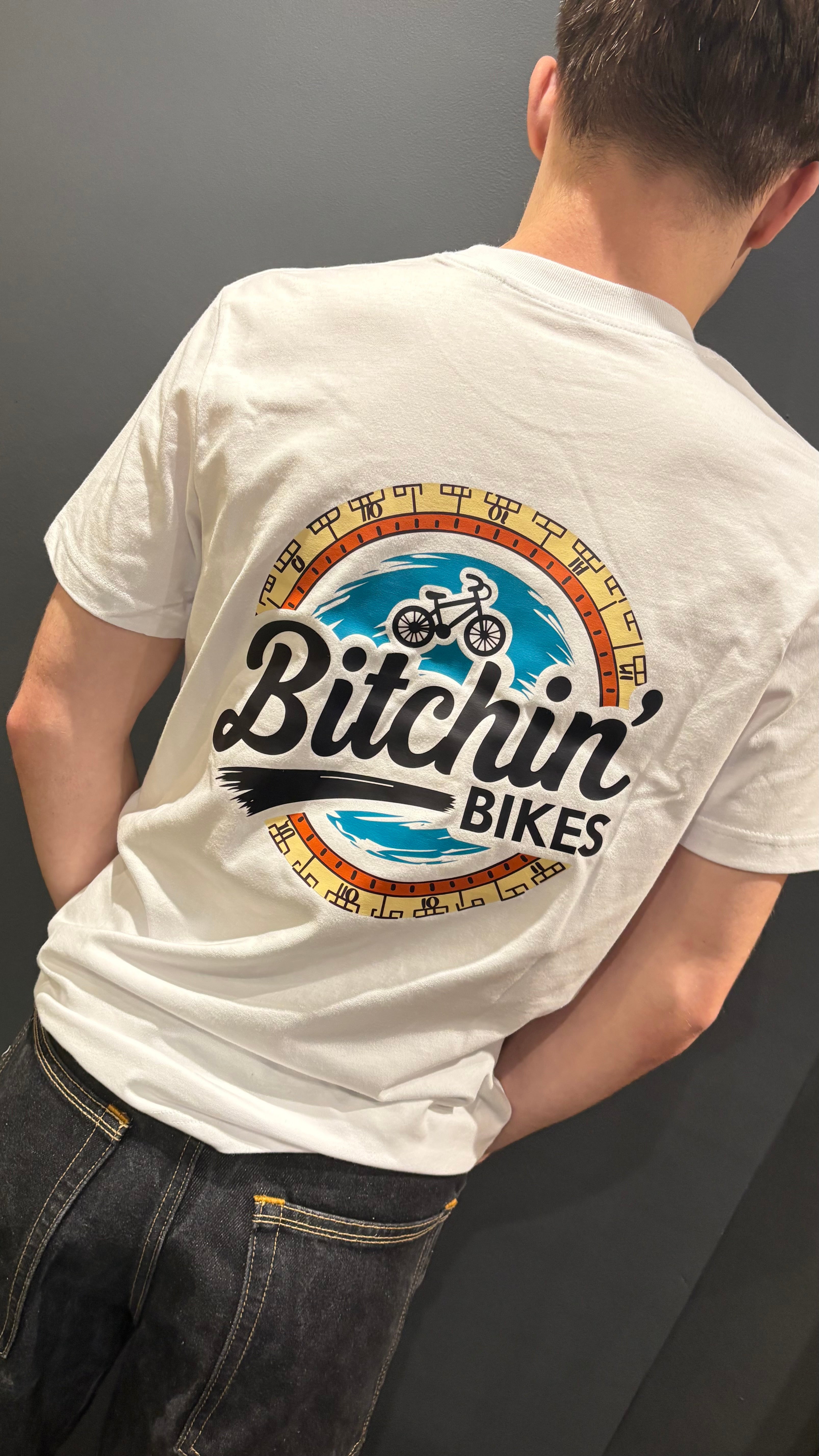 The compass white tee