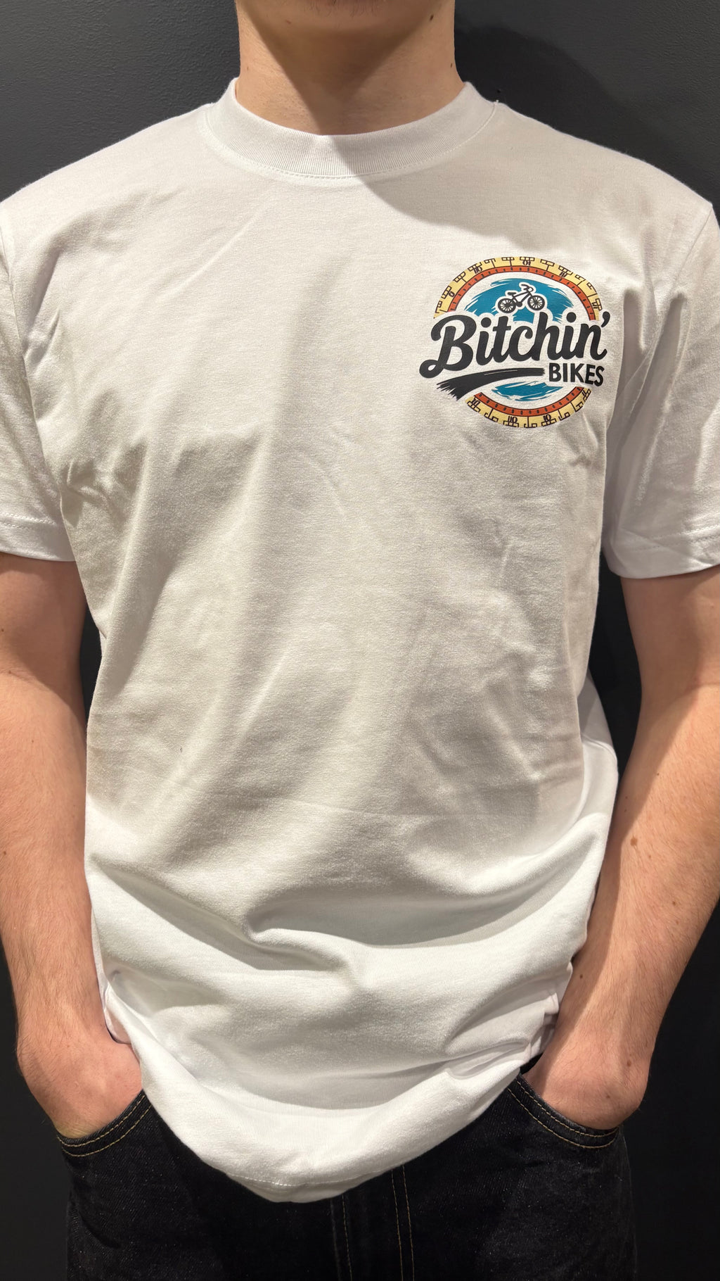 The compass white tee