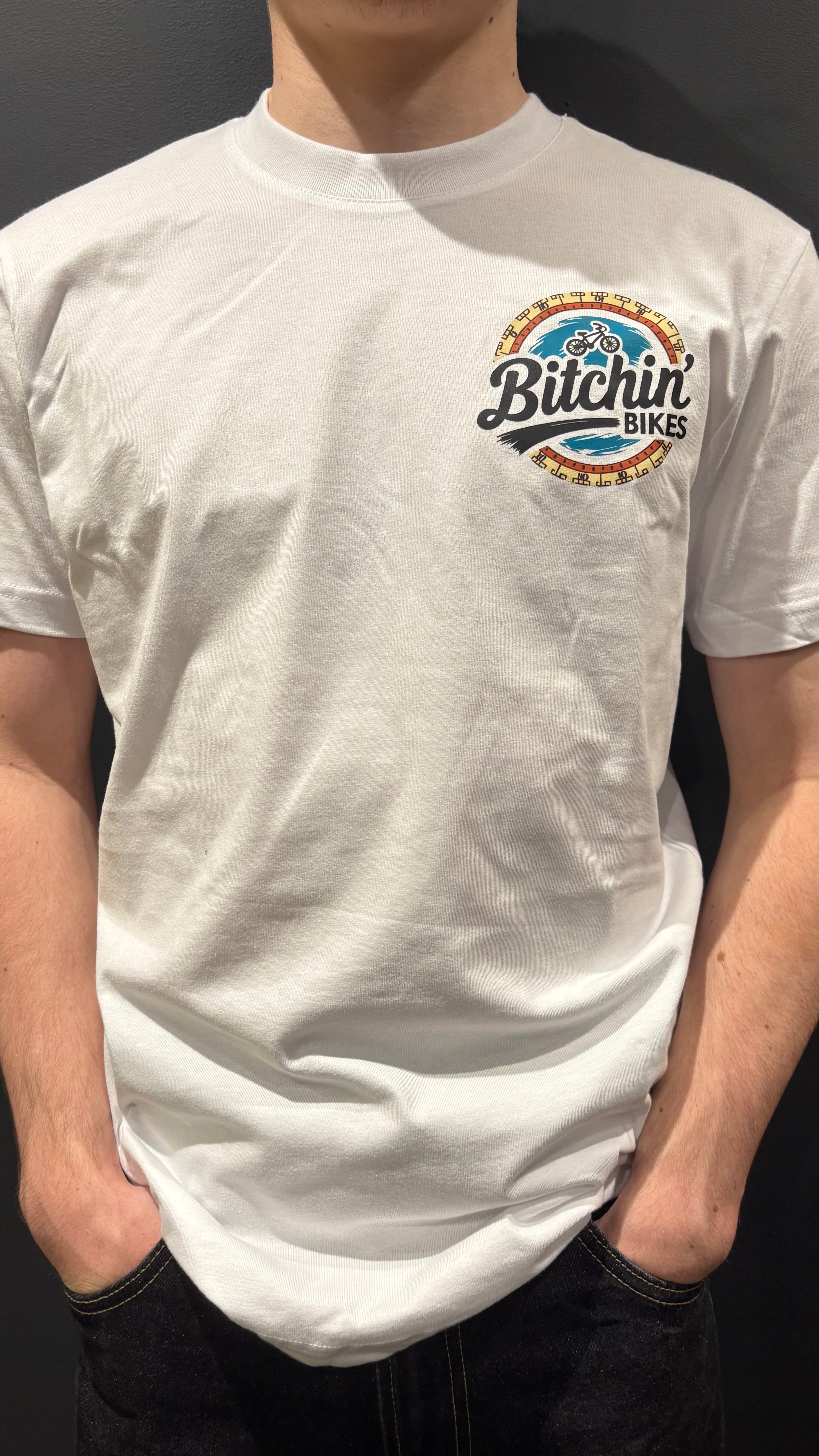 The compass white tee