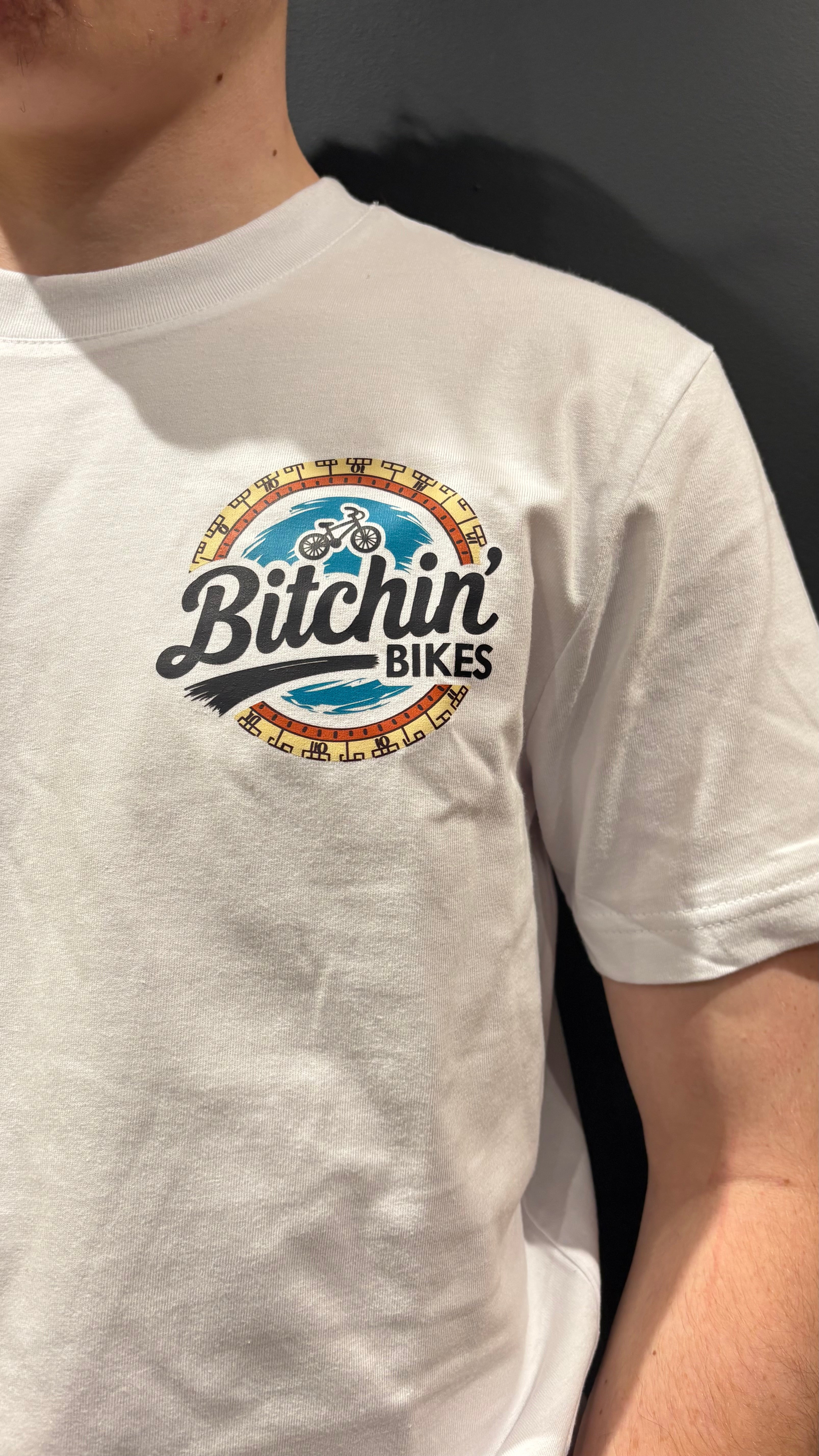 The compass white tee